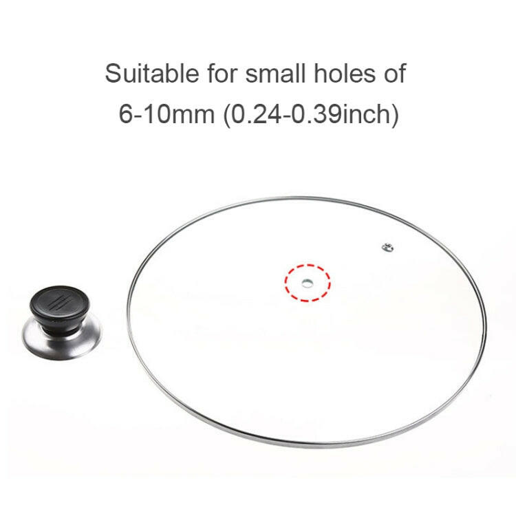 Manopola Circolare in Plastica con Manico per Coperchio Sostituibile Universale da Cucina, Set da 12 Pezzi - Pot Cover Plastic Knob