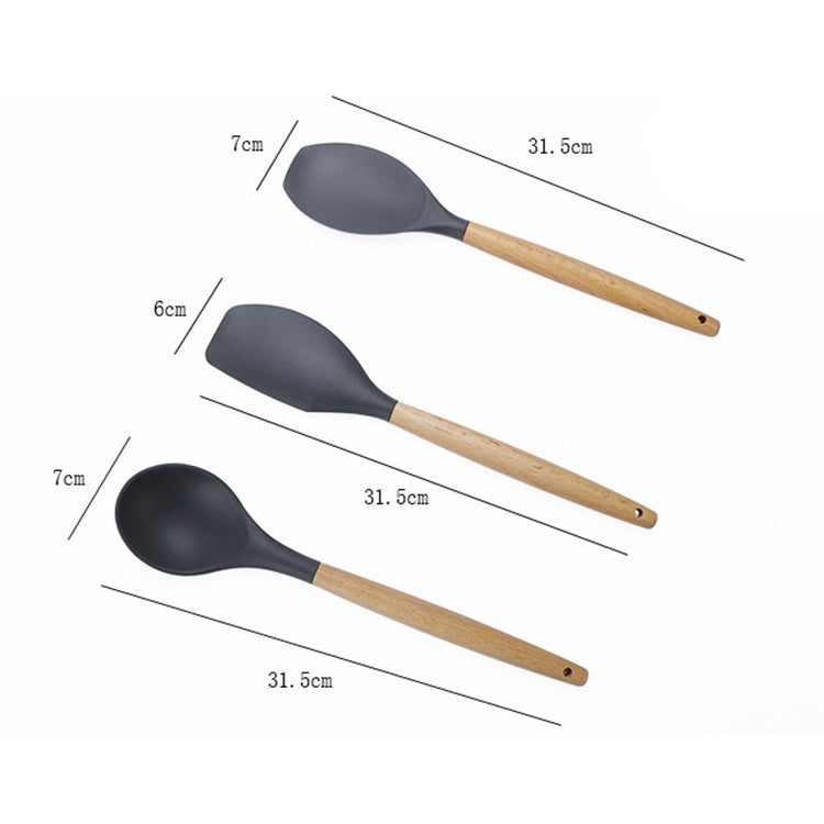 Set di Utensili da Cucina 9 in 1 con Spatola in Silicone Antiaderente
