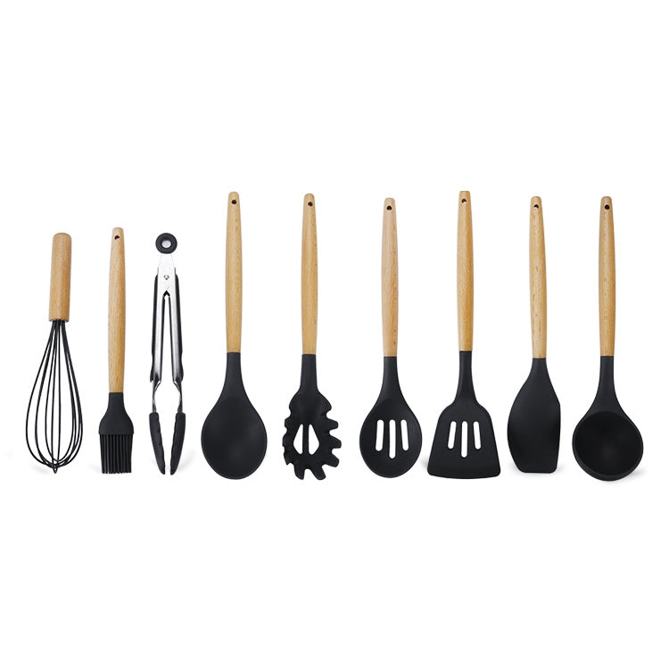 Set di Utensili da Cucina 9 in 1 con Spatola Antiaderente in Silicone