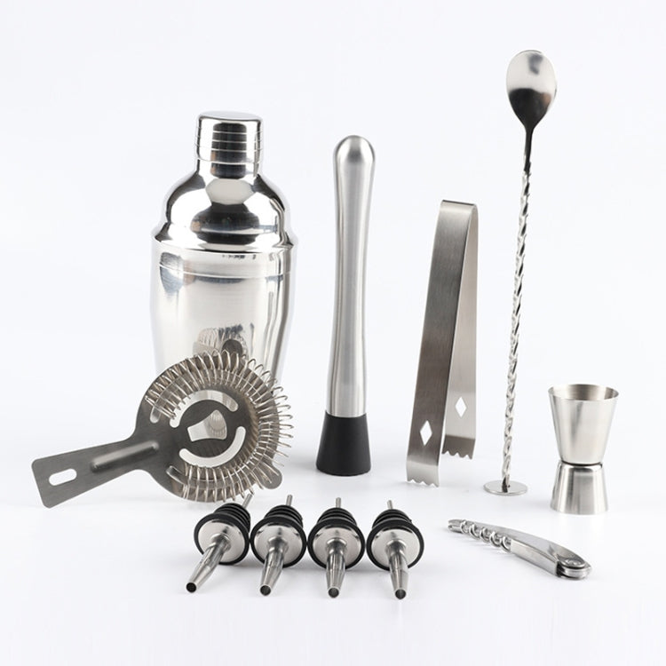 12 in 1 Stainless Steel Wine Cocktail Shaker Set with Bag