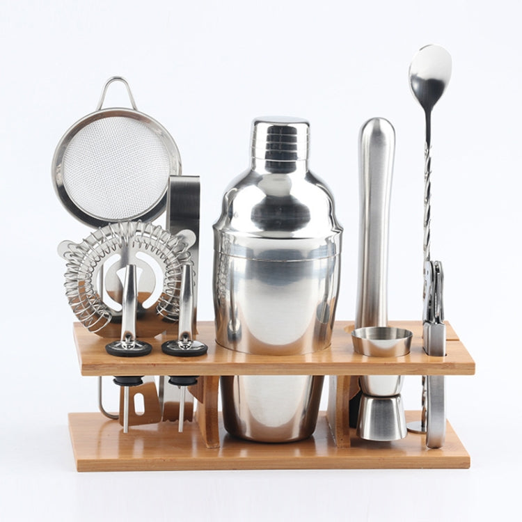 11 in 1 Stainless Steel Cocktail Shaker Set with Stand