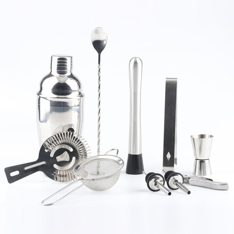 11 in 1 Stainless Steel Cocktail Shaker Set with Stand