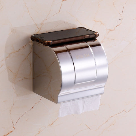 Porte-rouleau de serviettes en papier imperméable à lumière brillante monté au mur en acier inoxydable K8 304, K8