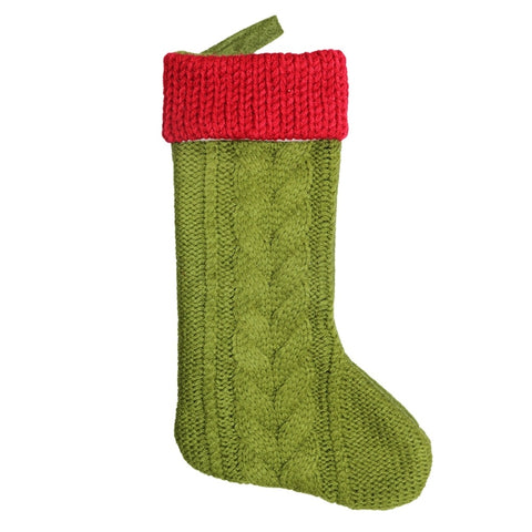 CX20221 Sac cadeau pour les chaussettes de naissance en lana lavorata a maglia Décoration pendante pour l'arbre de Noël