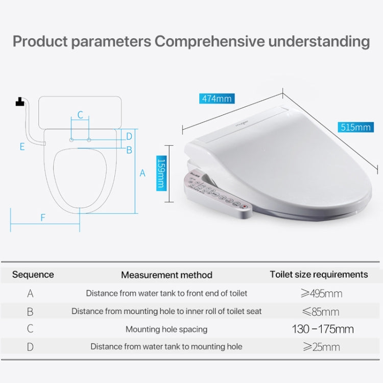 Smart Toilet Cleaner Cover with Heating and Automatic Flush
