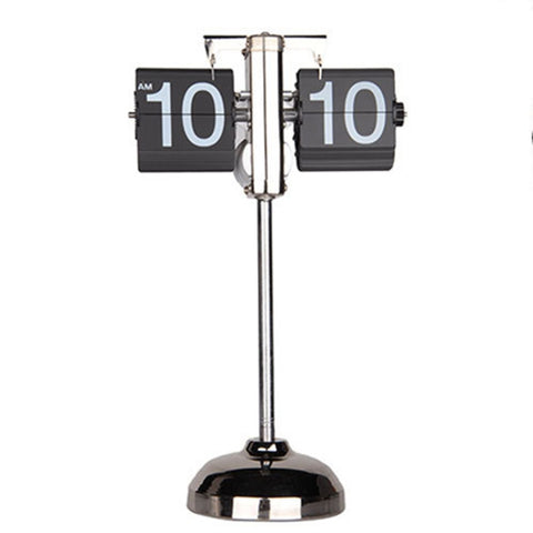 Piccolo orologio da equilibrio con carrello retrattile per camera da letto creativa per casa e ufficio, Retractable (Black)
