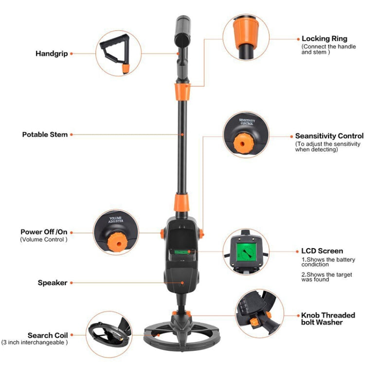 Kids Metal Detector with LCD Screen - Fun Outdoor Adventure