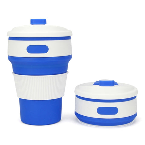 Tasse de voyage multifonction portable en silicone de 350 ml