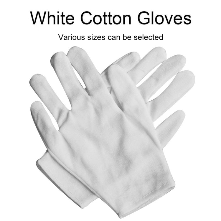 12 Pairs Pure Cotton Working Gloves, Medium Thick Size：Free Size, Medium Thick, Size：Free Size