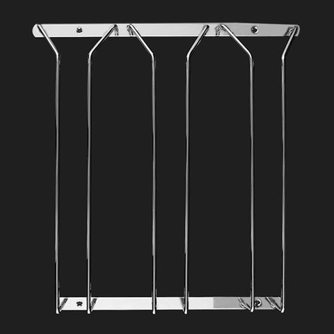 Portabicchiere da vino sospeso en acciaio inossidabile a tre file MICLAN, dimensions: 34 * 32 * 27 cm, Taille: 34*32*27cm