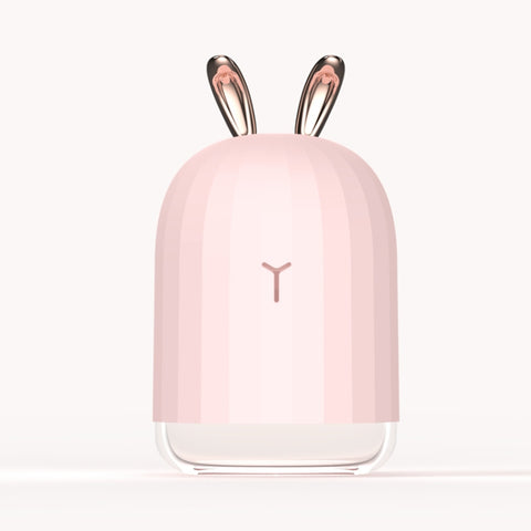 3life-318 2W Simpatico Coniglio USB Mini Umidificatore Diffusore Nebulizzatore di Aroma con Luce Notturna a LED per Ufficio, Camera da Letto di Casa, Capacità: 220ml, DC 5V, Rabbit USB Mini Humidifier - Novalix Store