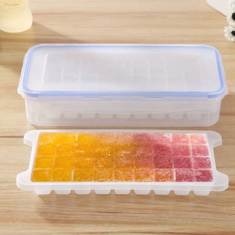 Petits plateaux carrés pour moules à glace Moule multicouche avec couvercle Boîte de conservation de la glace, 2 couches, 2 Layers