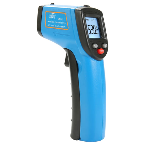 BENETECH GM531 Termometro portatile da cucina Termometro digitale a infrarossi, Campo di misura: -50~530 C, GM531