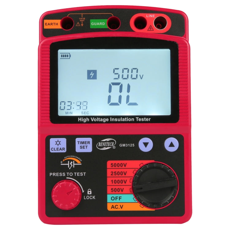 High Voltage Insulation Tester GM3125 for Accurate