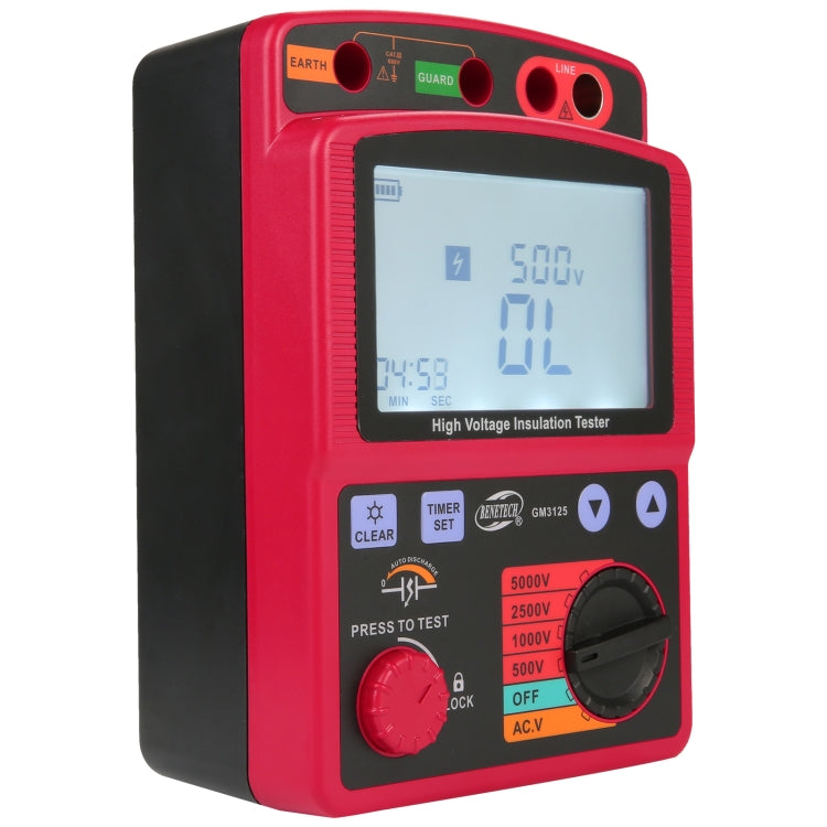 High Voltage Insulation Tester GM3125 for Accurate
