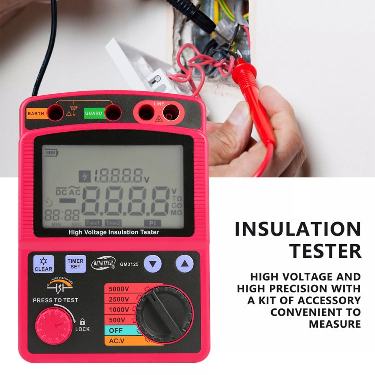 High Voltage Insulation Tester GM3125 for Accurate