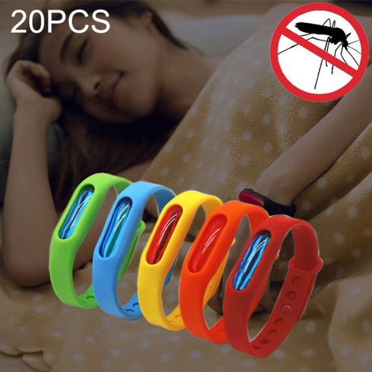 braccialetti-repellenti-antizanzare-in-silicone-20-pezzi-per - immagine 1