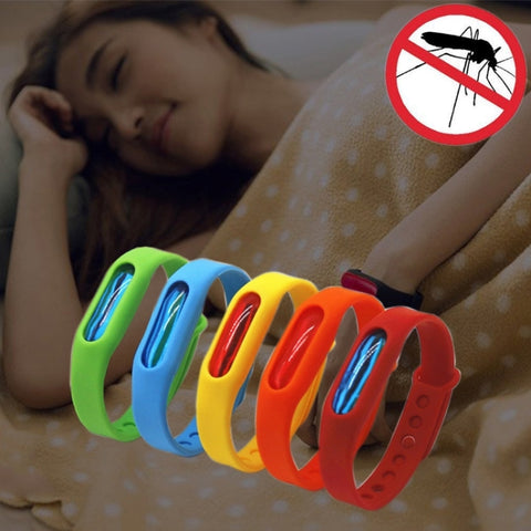 Braccialetti Repellenti Antizanzare in Silicone - 5 Pezzi per Adulti