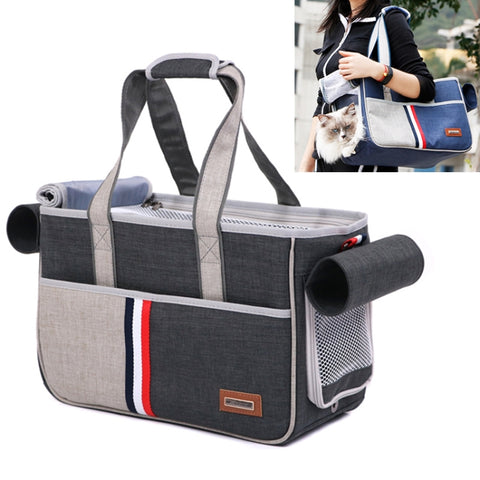 DODOPET Borsa a tracolla per borsa da trasporto per cani e gatti, in tessuto Oxford, portatile, per esterni, dimensioni: 43 x 19 x 26 cm, Size: 43 x 19 x 26cm