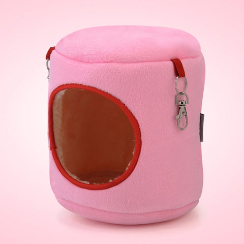 Cilindro di flanella Cuccia per animali domestici Calda amaca per criceti Letto sospeso Nido per piccoli animali domestici, M, Dimensioni: 10 * 12 * 12 cm, Dimensioni:10*12*12cm