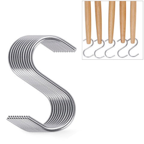 Set di ganci in acciaio inossidabile 10 in 1 per utensili da cucina