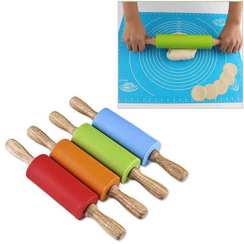 Bastoncino Antiaderente per Gnocchi con Mattarello in Silicone e