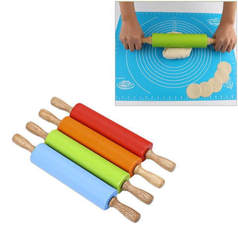 Bastoncino per Gnocchi in Silicone Antiadherente con Manico in Legno