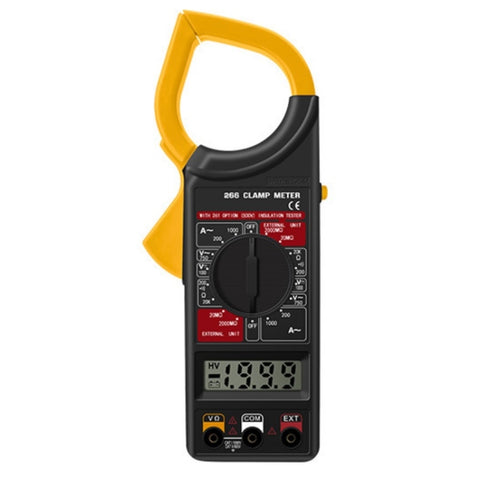 ANENG 266X Multimetro a pinza automatica ad alta precisione con cicalino, 266X Giallo