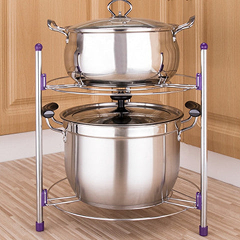 Portapentola da cucina multifunzione Portapentola in acciaio inossidabile per zuppa Wok a doppio strato, Double-layer