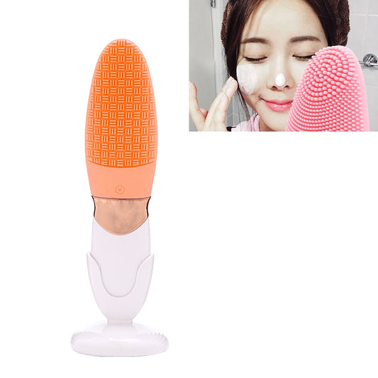 cnaier-ae-618-detergente-viso-elettrico-per-la-cura-della-pelle-del-viso-con-onde-acustiche-in-silicone-alimentato-a-batteria-ae-618-orange-ae-618-pink-ae-618-green-ae-618-blue - immagine 1