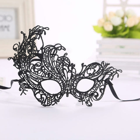 Maschera di pizzo sexy da donna per Halloween - Fenice Ballo