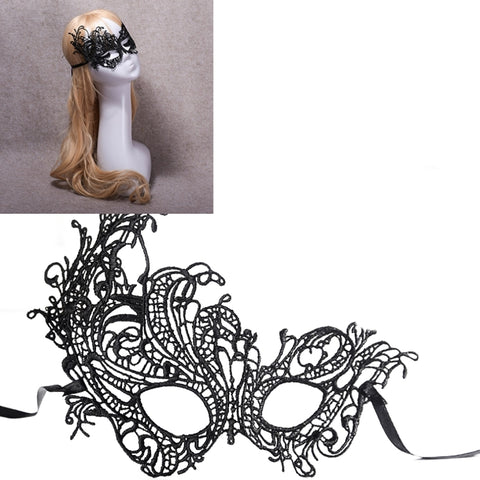 Maschera di pizzo sexy da donna per Halloween - Fenice Ballo