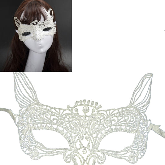 Maschera da Ballo in Pizzo Sexy Cat King per Halloween - Donna