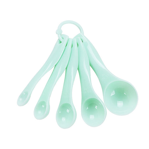 Kn082 ensemble d'ustensiles de cuisine avec misurino en plastique 5 en 1 (consegna colore casuale), noir, rose, vert