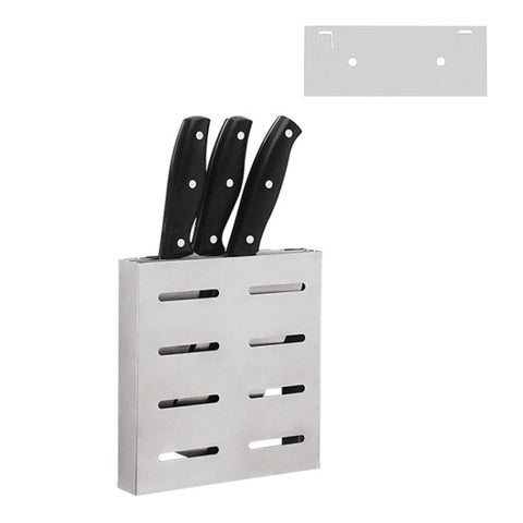 Portacoltelli da appendere per scaffale da cucina in acciaio inossidabile 304, Porte-couteau