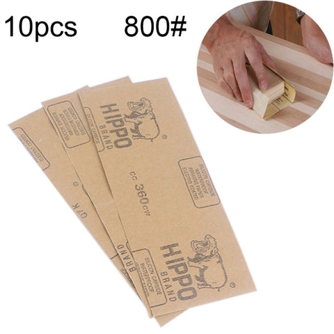 Set di 100 fogli di carta vetrata 800, 23 x 9 cm, per lucidatura a