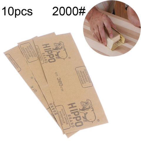 Carta vetrata 2000 grana, 100 pezzi, 23 x 9 cm per lucidatura a secco