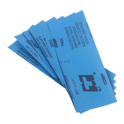 Carta Vetrata Grana 2000 al Carburo di Silicio - 100 Pezzi, 23x9 cm,