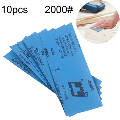 100 pezzi di carta vetrata per lucidatura a secco e a umido, grana 2000, dimensioni: 23 x 9 cm, Grit 2000