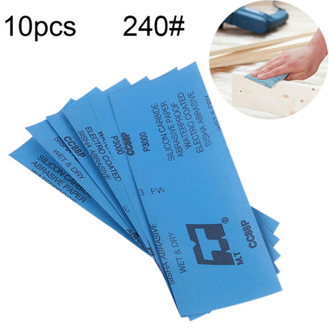100 pezzi di carta vetrata per lucidatura a secco e a umido, grana 240, dimensioni: 23 x 9 cm, Grit 240 - Novalix Store