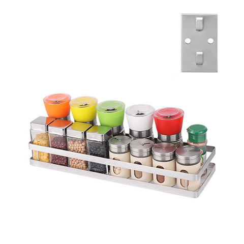 Support pour condiments des appendices pour échafaudage de cuisine à parete en acciaio inossidabile 304, Support d'assaisonnement
