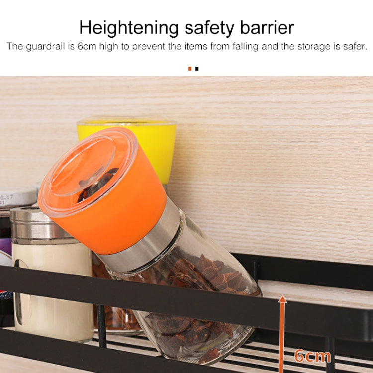 Supporto per condimenti sospeso per scaffale da cucina in acciaio inossidabile a parete, Seasoning Holder