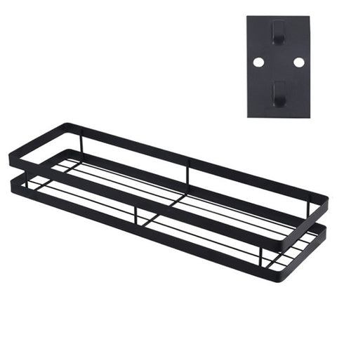 Scaffale per condimenti per montaggio a parete senza punzonatura da cucina da 35 cm, 35cm