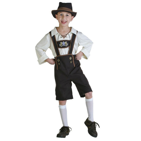 Costume di Halloween Costume da birra per bambini Oktoberfest Adatto a cosplay in stile inglese, Taglia:M, Girovita: 72 cm, Lunghezza abito: 56 cm, Pantaloni longhi: 43 cm, Altezza consigliata: 125-135 cm, Taille: M Enfants