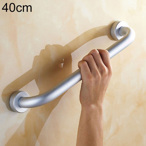 Bracciolo da bagno in alluminio Space da 40 cm, senza barriere e sicuro, 40cm