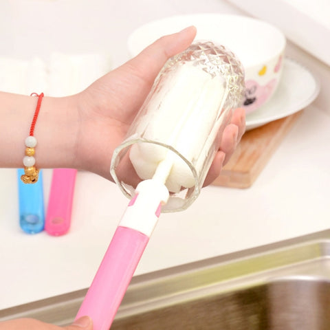 Spazzole per Tazza in Spugna con Manico Rimovibile - Set da 10 per