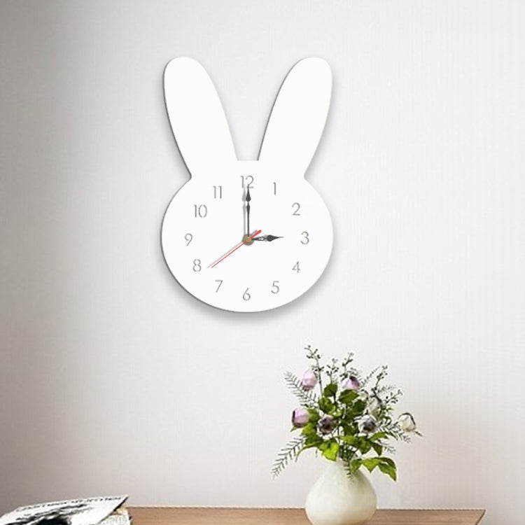 Rabbit Pattern Decorative Wall Clock for Living Room Decor