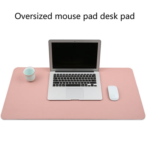 Tappetino per mouse multifunzione in pelle PU, tappetino per tastiera, tappetino da tavolo, tappetino da scrivania per computer, dimensioni: 120 x 60 cm, Size: 120 x 60cm(Black), Size: 120 x 60cm(Pink), Size: 120 x 60cm(Green)