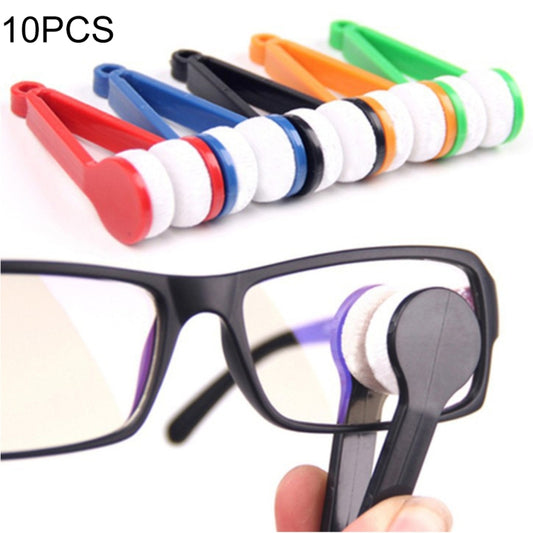 10 pezzi di occhiali portatili multifunzione, pulisci gli occhiali, pulisci il panno in microfibra, consegna colore casuale, Glasses Clean Wipe - Novalix Store