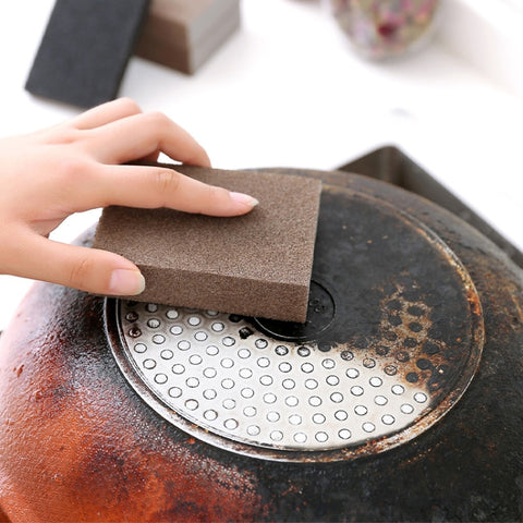 Outil pour le rimozione di spugne per macchie focali di ruggine per strofinare la cuisine, smeriglio pulito, 10x7x2.5cm